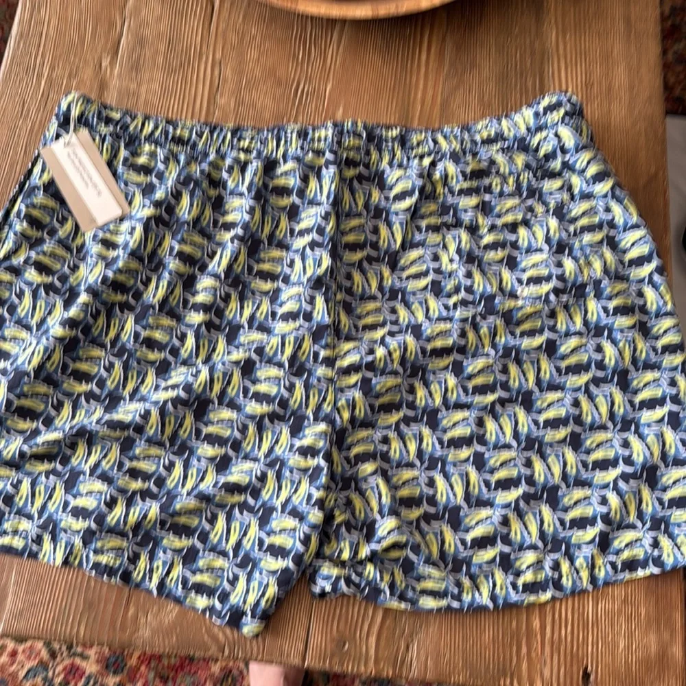 Tommy Bahama moored marlin print Swim Trunks Mesh Lined Mens 3XLB Blue Pockets